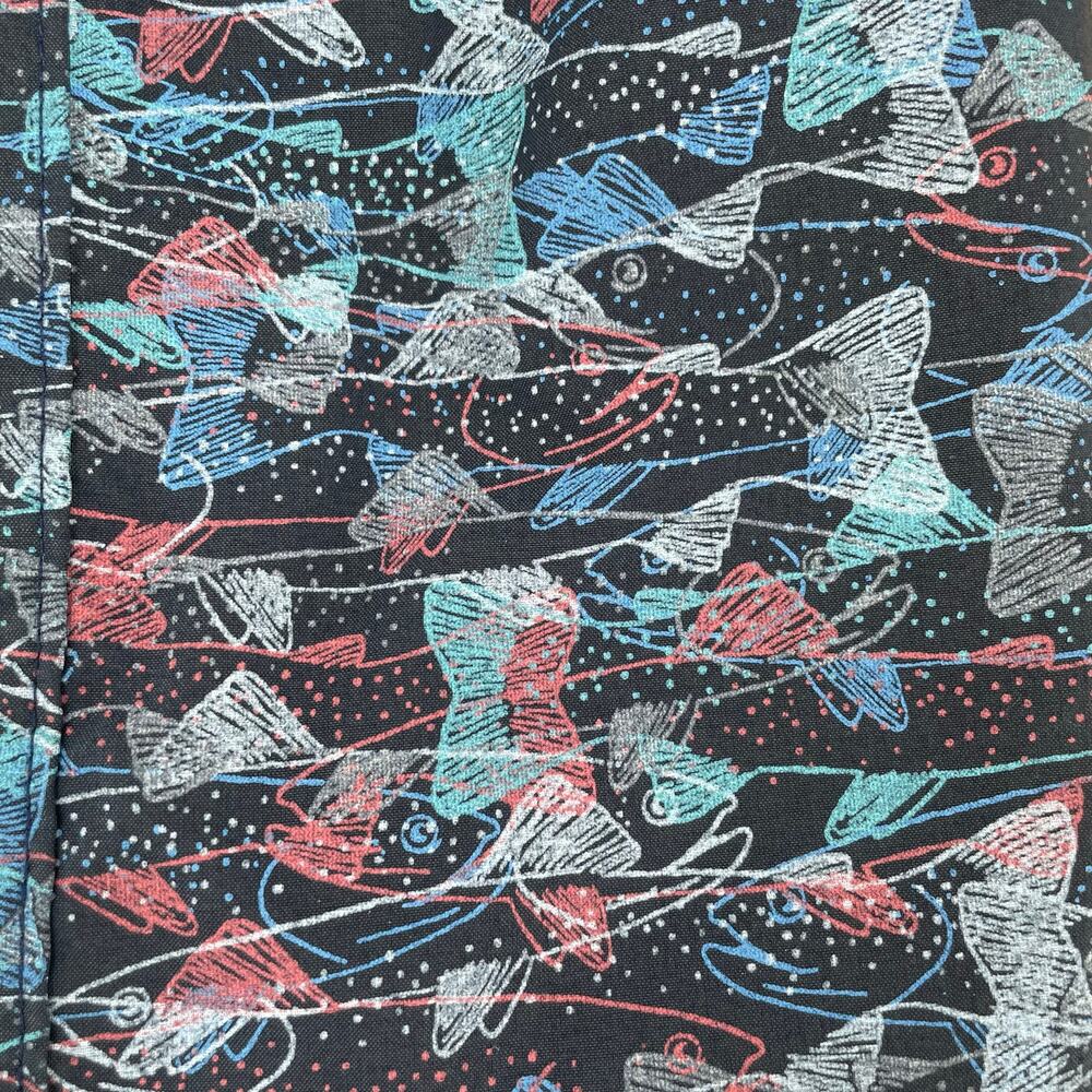 Exofficio Men’s Vented Button Down Shirt, Sz. L Fish Print, Gorpcore Hiking Fish - Picture 10 of 11